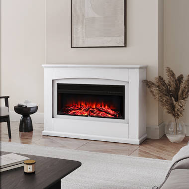 Derrynock tv deals stand with fireplace